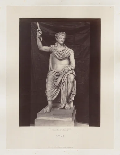 Statue de Tibere, Vatican by Charles Soulier, photograph, 1855-1865