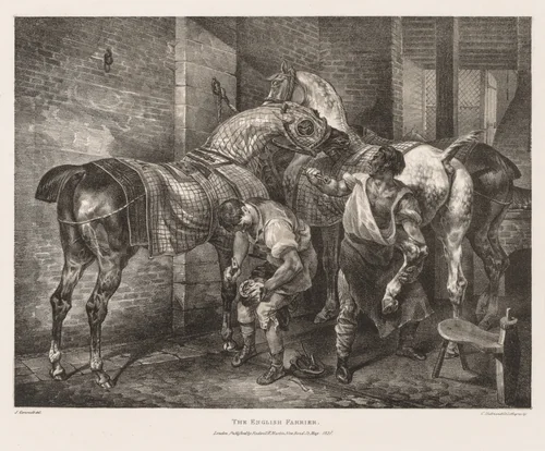 Various Subjects Drawn from Life and on Stone: The English Farrier by Théodore Géricault, print, 1821