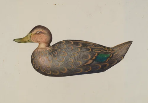Decoy Duck by Harriette Gale, index of american design, 1935-1942