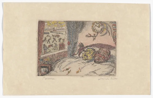 Sloth (La Paresse) from The Deadly Sins (Les Péchés capitaux) by James Ensor, print, 1902