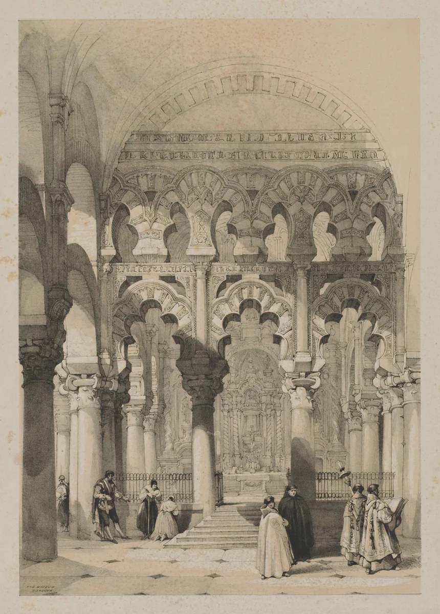 Picturesque Sketches in Spain: The Mosque, Cordova by Thomas Shotter Boys, print, 1837