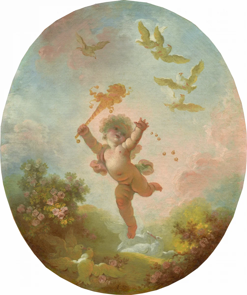 Love as Folly by Jean Honoré Fragonard, painting, 1773-1776