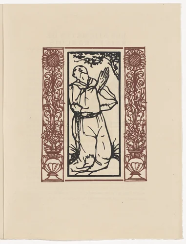 Plate (page 399) from Les Petites Fleurs de St. François (The Little Flowers of St. Francis) by Émile Bernard, illustrated book, 1928