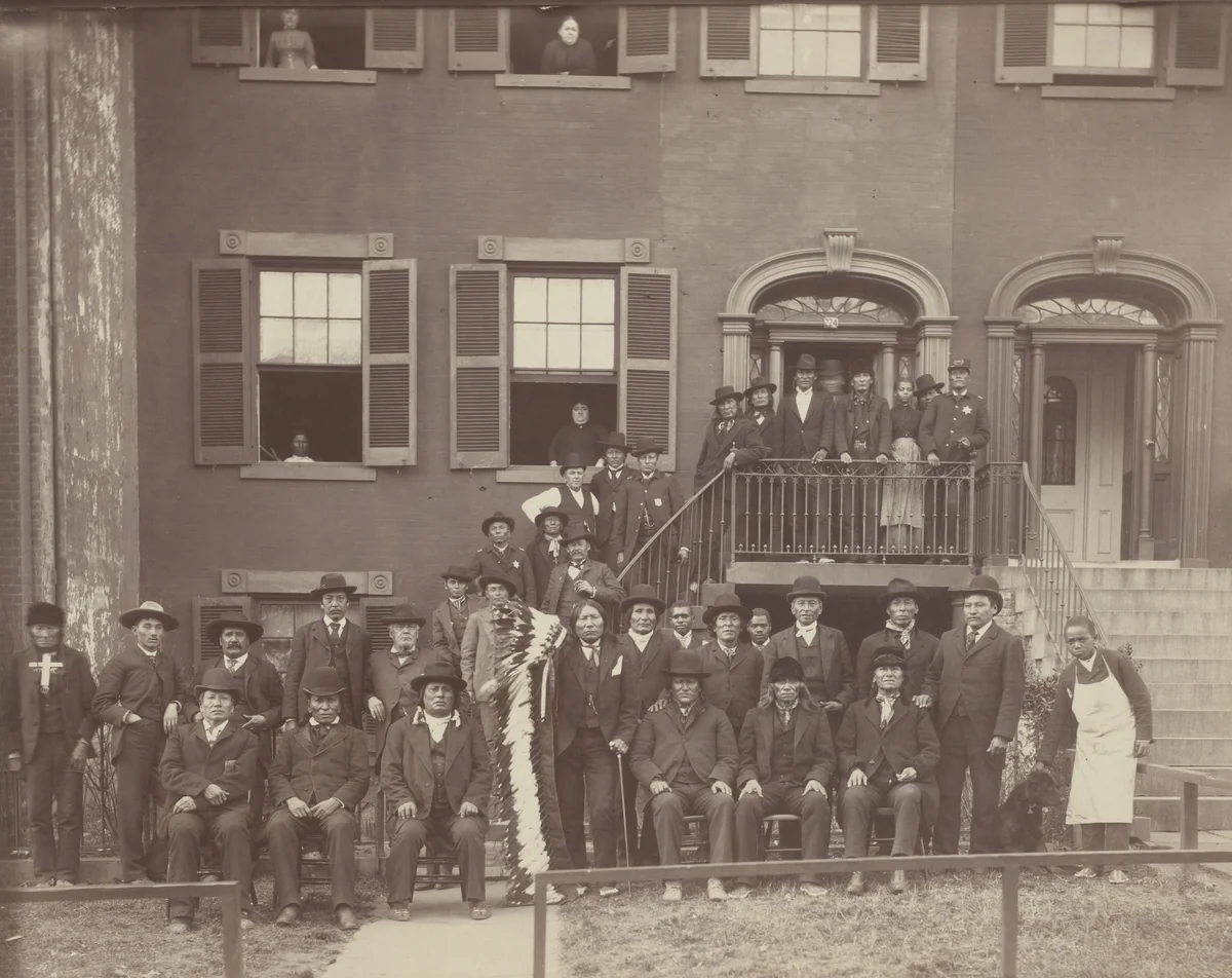 Indian Delegation, Washington, D.C. by Charles M. Bell, photograph, 1880
