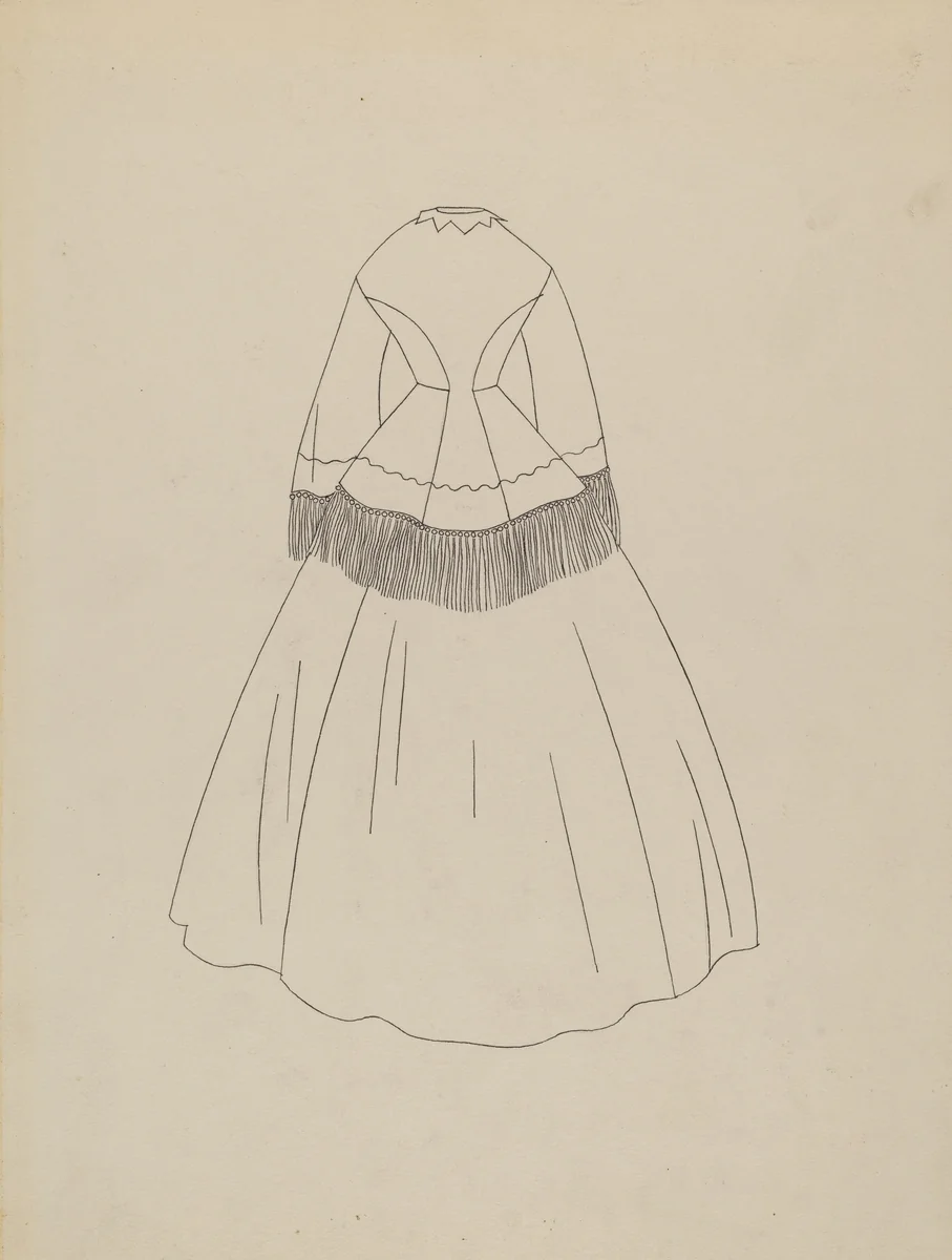 Dress Pattern by Irene Lawson, index of american design, 1938