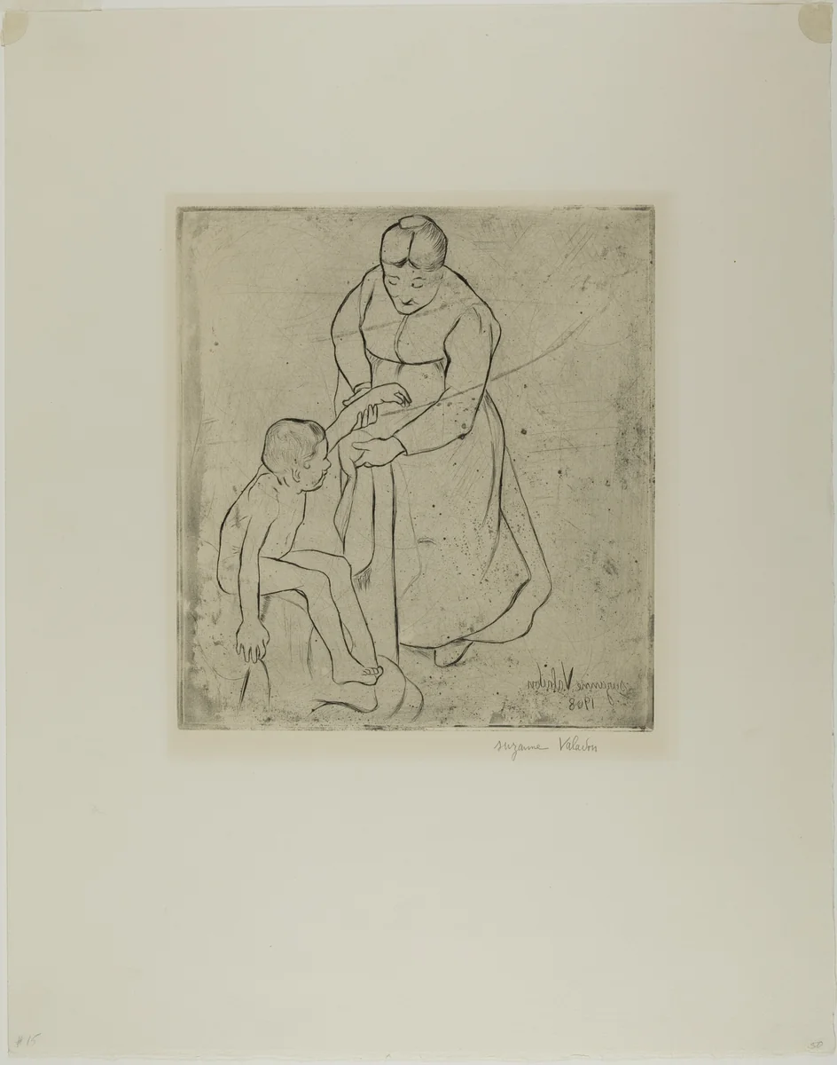 Grandmother and Child by Suzanne Valadon, print, 1908