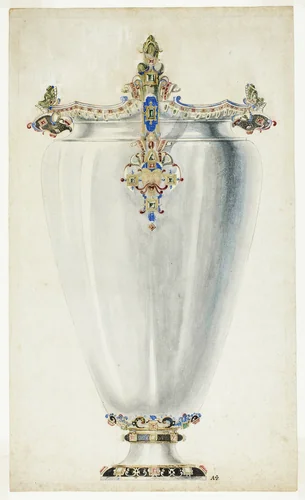 Monumental Jewelled Vase by Giuseppe Grisoni, painting, 1719-1769