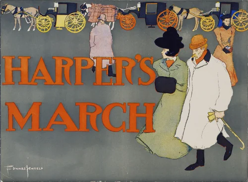 Harper's March by Edward Penfield, design, 1897