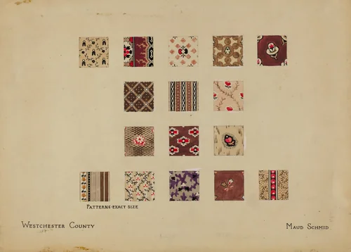 Friendship Quilt-Patchwork Section by Maud Schmid, index of american design, 1936