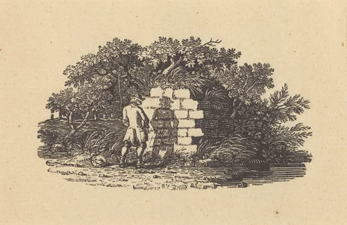 Man Pissing by Thomas Bewick, print, 1797
