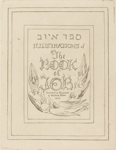 Title-Page of the Engraved Illustrations to the Book of Job by William Blake, print, 1825