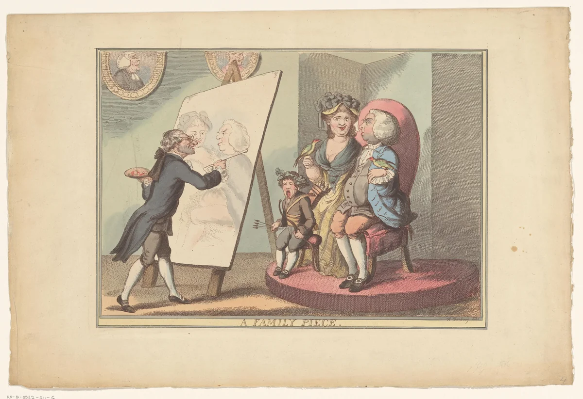 Het familieportret by anonymous, other, 1781