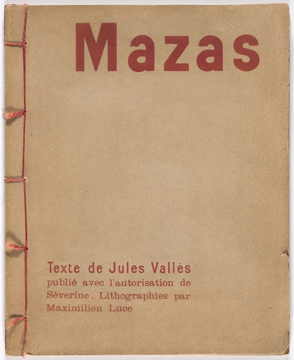 Mazas by Maximilien Luce, illustrated book, 1894