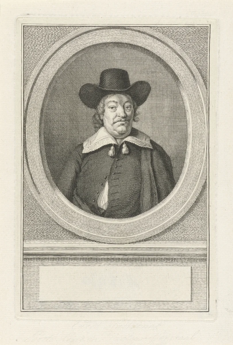 Portret van Willem Carel Hartsinck by Jacob Houbraken, print, 1749-1780