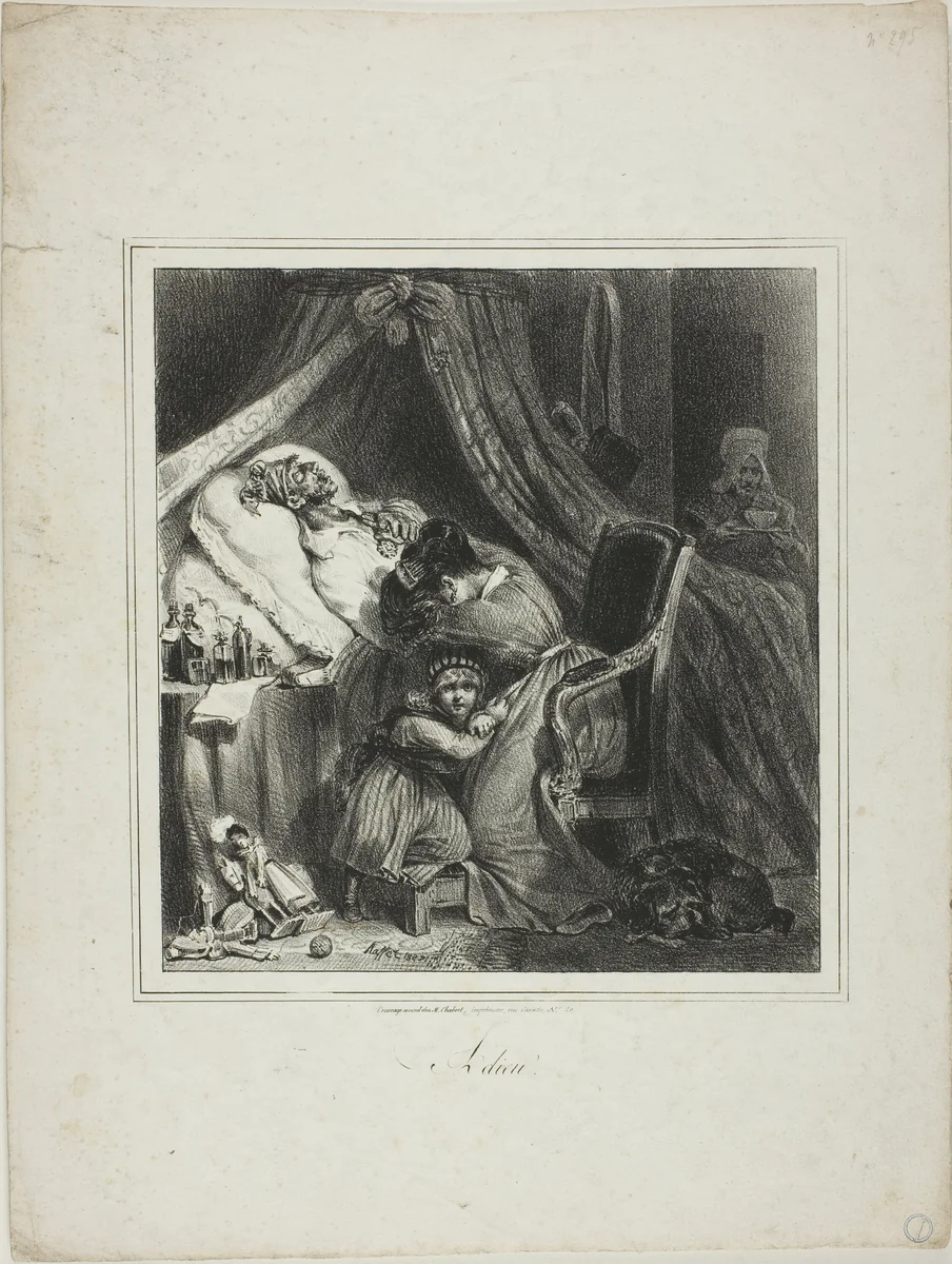 Goodbye by Denis Auguste Marie Raffet, print, 1827