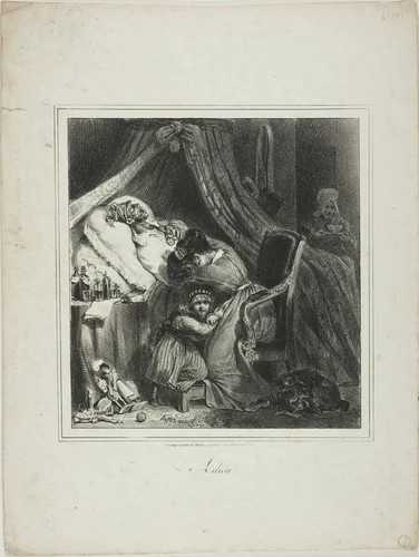 Goodbye by Denis Auguste Marie Raffet, print, 1827