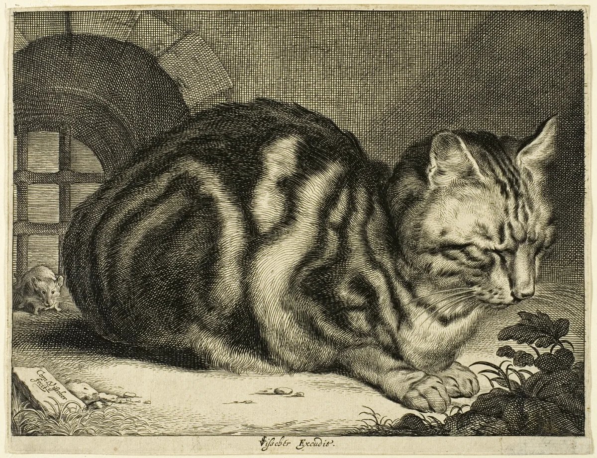The Large Cat by Cornelis Visscher, print, 1657