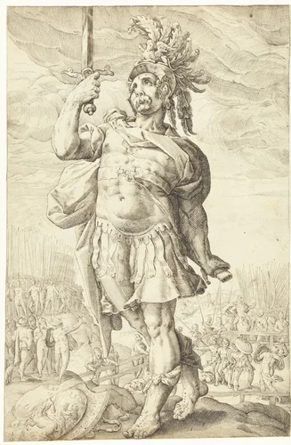 Publius Horatius by Lucas van Haelwech, drawing, 1602