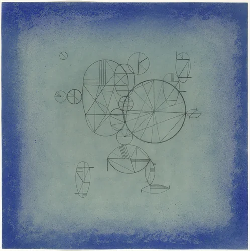 Round Poetry (Runde Dichtung) by Wassily Kandinsky, drawing, 1933
