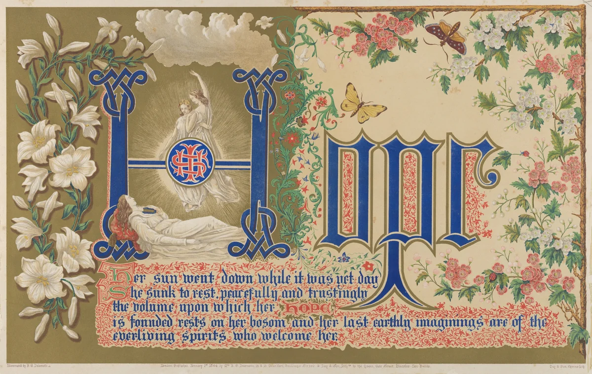 Hope by Freeman Gage Delamotte, print, 1864