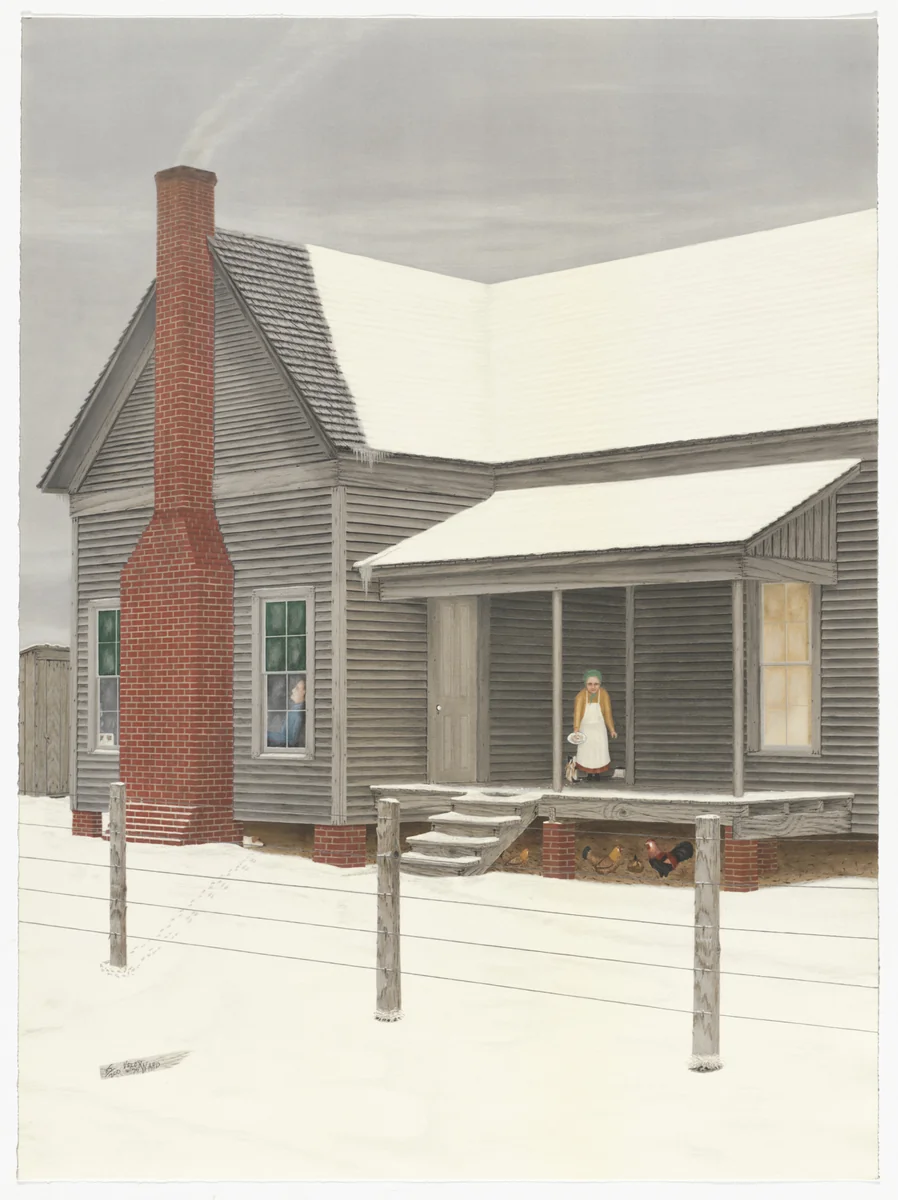 The Home My Daddy Built from America: The Third Century by Velox Ward, print, 1975