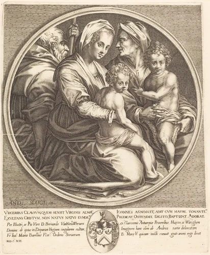 The Holy Family by Jacques Callot
Andrea del Sarto
Pierre Mariette I, print, 1613
