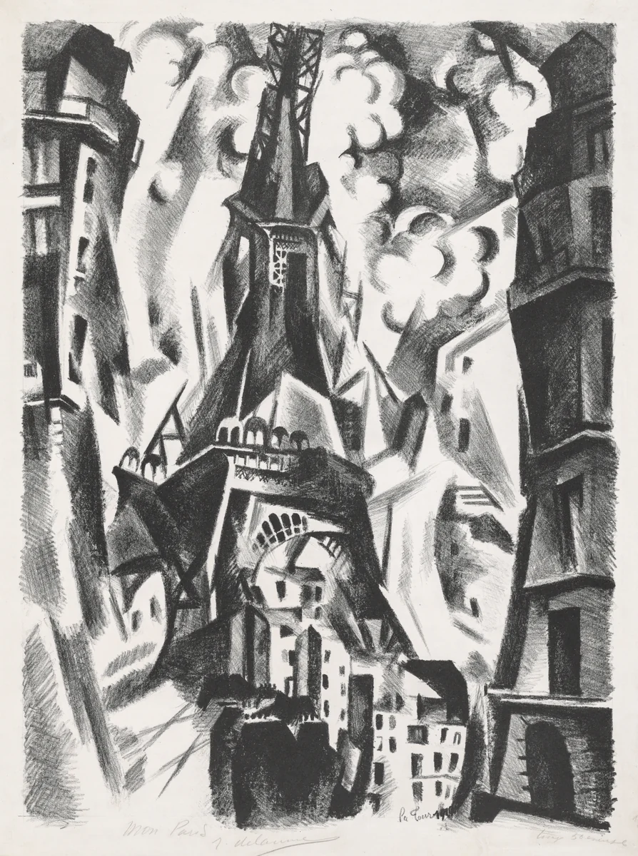 La Tour by Robert Delaunay, print, 1926