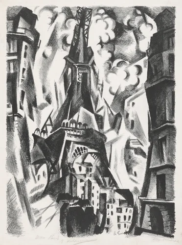 La Tour by Robert Delaunay, print, 1926