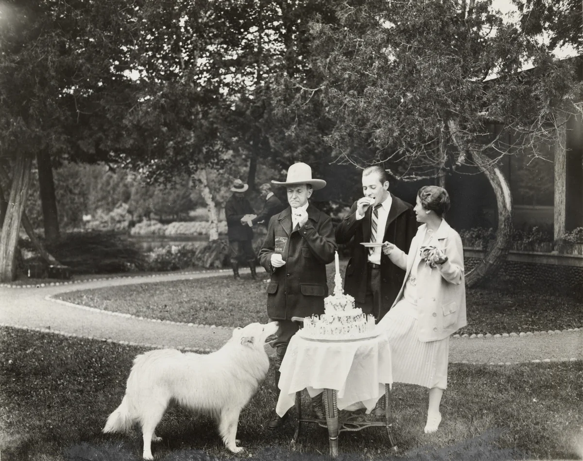 "Even Rob Roy Wants his Share of President's Birthday Cake" by Times Wide World Photos, photograph, 1928
