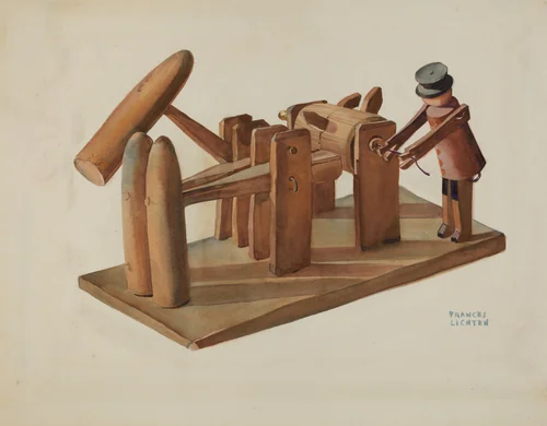 Pa. German Toy Stamping Mill by Frances Lichten, index of american design, 1935-1942