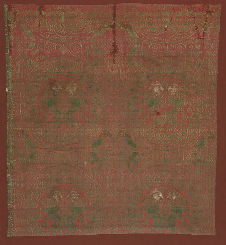 Silk Fragment by Unknown, textile, 1200-1299