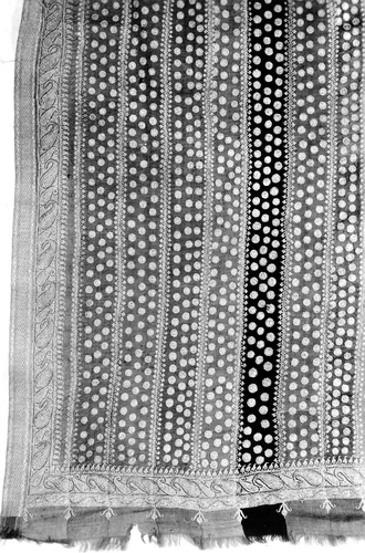 Shawl by India, textile, 1801-1900