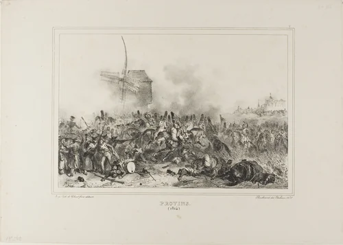 Provins 1814 by Denis Auguste Marie Raffet, print, 1833