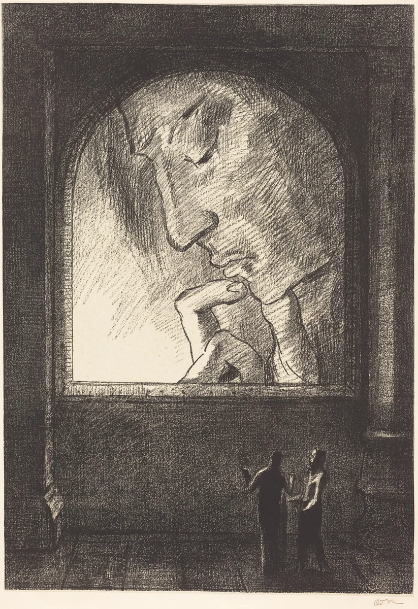 Lumiere (Light) by Odilon Redon, print, 1893