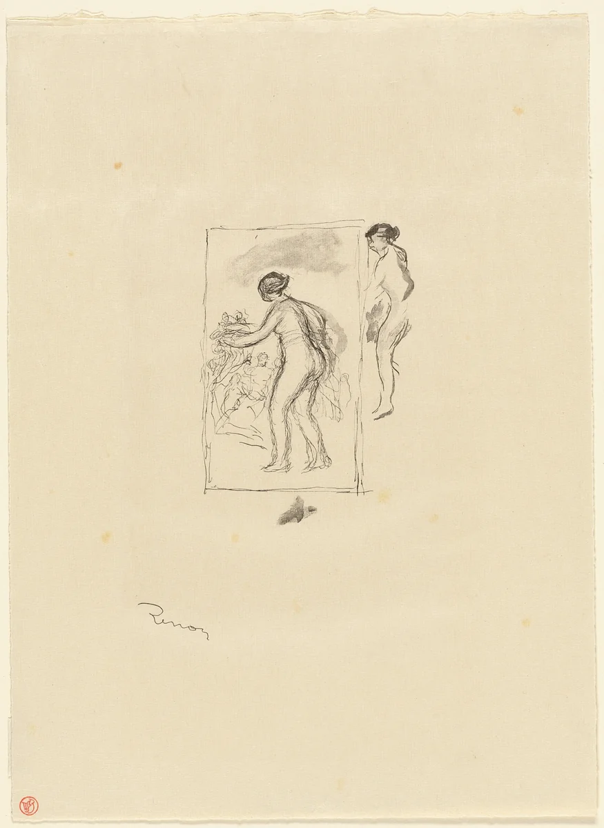 Woman with Grapevine, 4th variant by Pierre-Auguste Renoir, print, 1899-1909