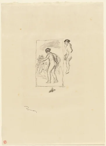 Woman with Grapevine, 4th variant by Pierre-Auguste Renoir, print, 1899-1909