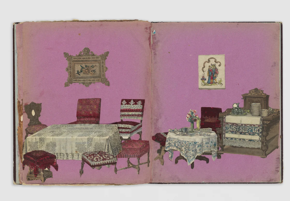 Paper Doll Dining Room by anonymous, book, 1883