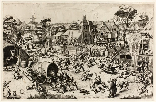 The Kermis of Saint George by Joannes van Doetecum, print, 1554-1564
