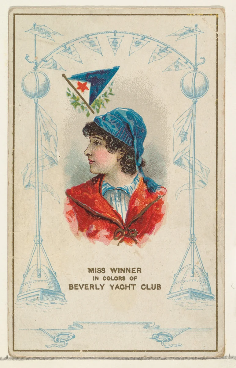 Miss Winner in Colors of Beverly Yacht Club, from the Yacht Colors of the World series (N140) issued by Duke Sons & Co. to promote Honest Long Cut Tobacco by W. Duke, Sons & Co., print, 1890