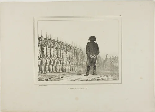 The Inspection by Denis Auguste Marie Raffet, print, 1833