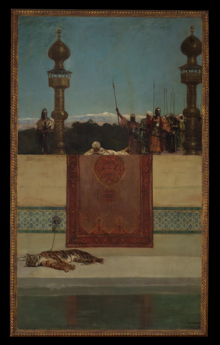 The Sultan's Tiger by Benjamin-Constant, painting, 1865-1902