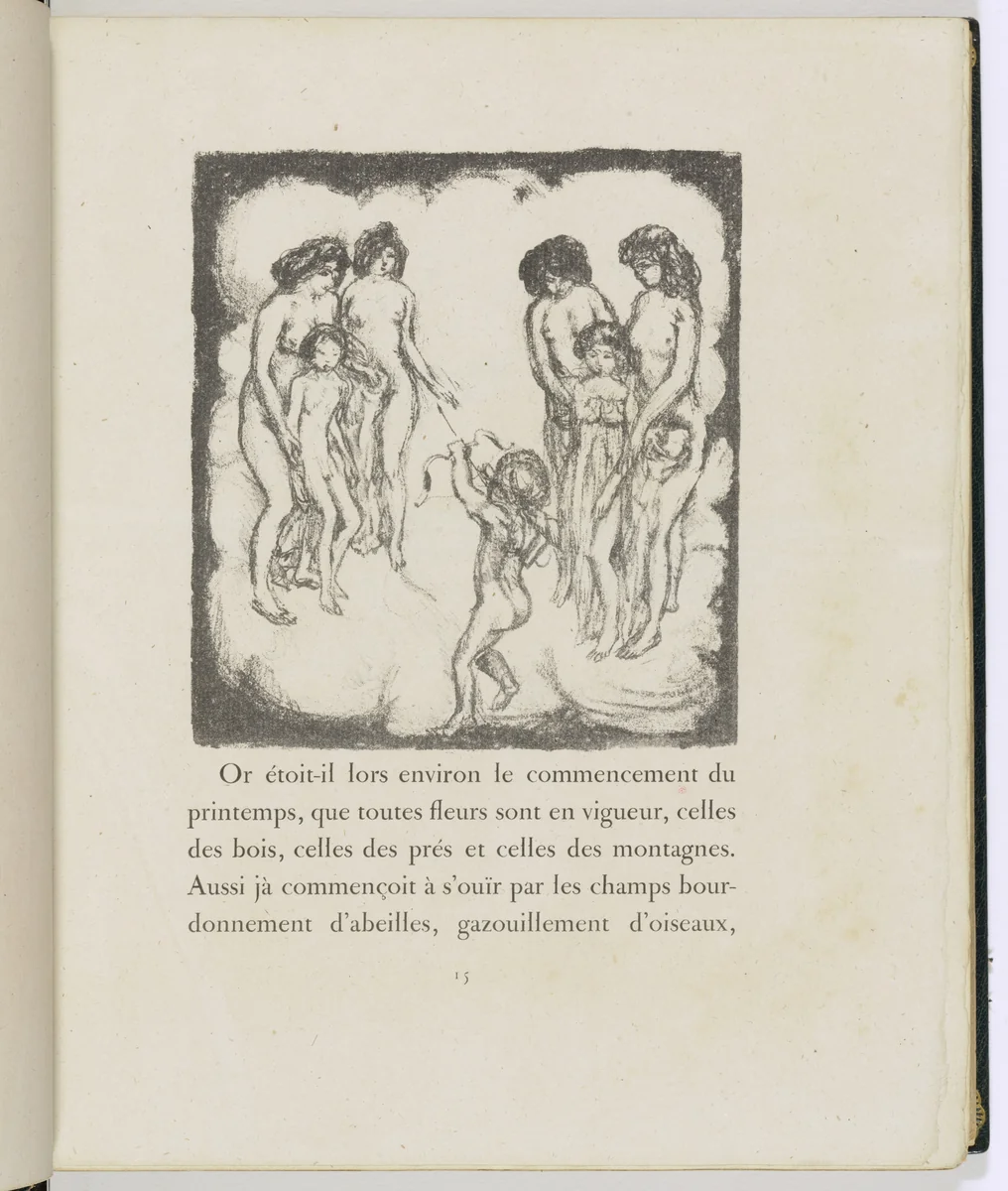 In-text plate (page 15) from Daphnis et Chloé by Pierre Bonnard, illustrated book, 1902