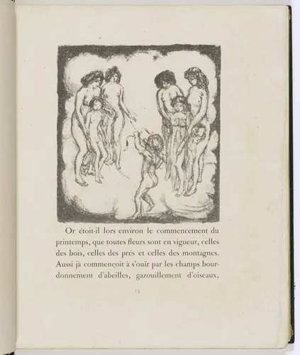 In-text plate (page 15) from Daphnis et Chloé by Pierre Bonnard, illustrated book, 1902