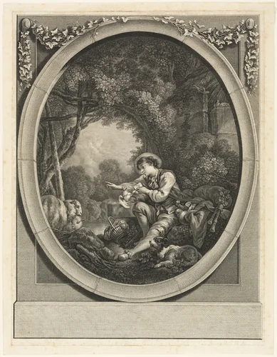 The Courier Arrives by Jean Michel Moreau, print, 1761-1804