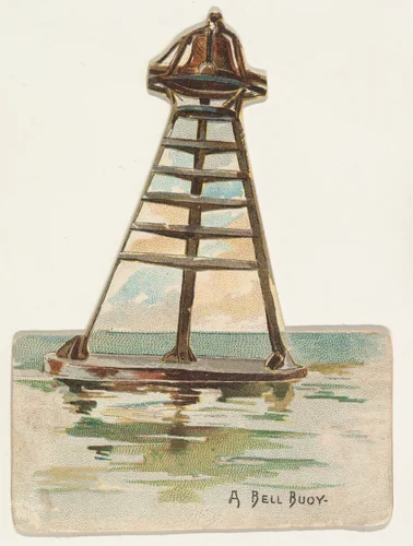 A Bell Buoy, from the Lighthouses series (N119) issued by Duke Sons & Co. to promote Honest Long Cut Tobacco by W. Duke, Sons & Co., print, 1889