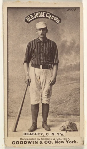 Thomas H. "Pat" Deasley, Catcher, New York, from the Old Judge series (N172) for Old Judge Cigarettes by Goodwin & Company, photograph, 1887