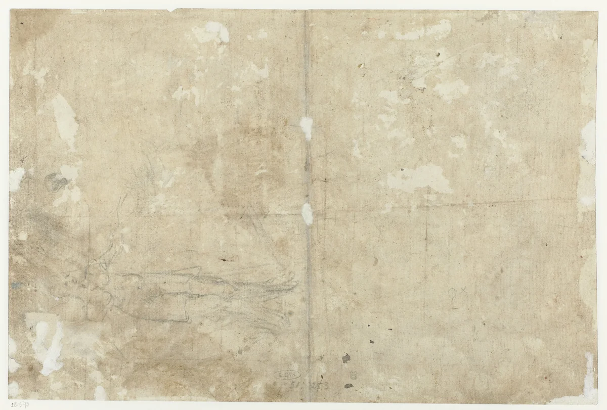 Daphne verandert in een boom by Unknown, drawing, 1540-1600