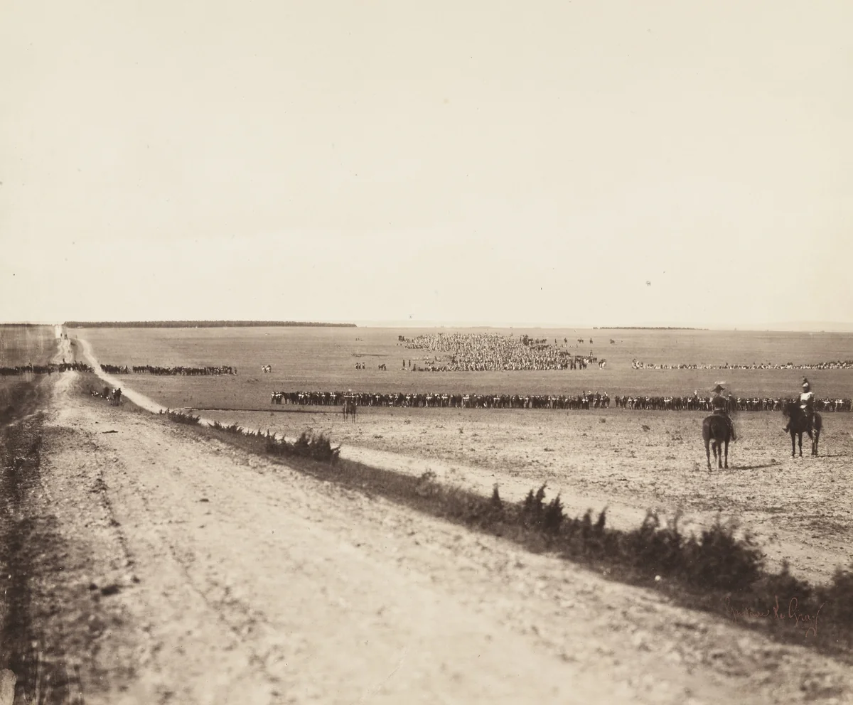 Untitled from the portfolio Souvenirs du Camp de Chalons by Gustave Le Gray, photograph, 1857