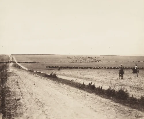 Untitled from the portfolio Souvenirs du Camp de Chalons by Gustave Le Gray, photograph, 1857