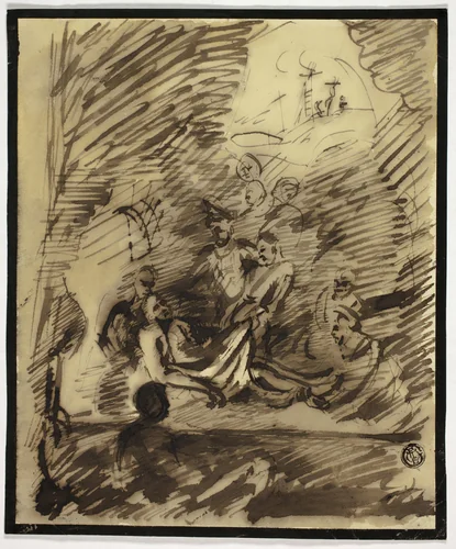 Entombment by Samuel William Reynolds, drawing, 1793-1835